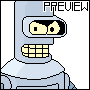 futurama bender shaded