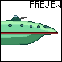 futurama planet express ship by zac martin