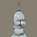 futurama bender's head 360° view
