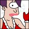 futurama xmas leela