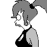 futurama leela bw